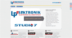 Desktop Screenshot of lpelektronik.studio7.pl